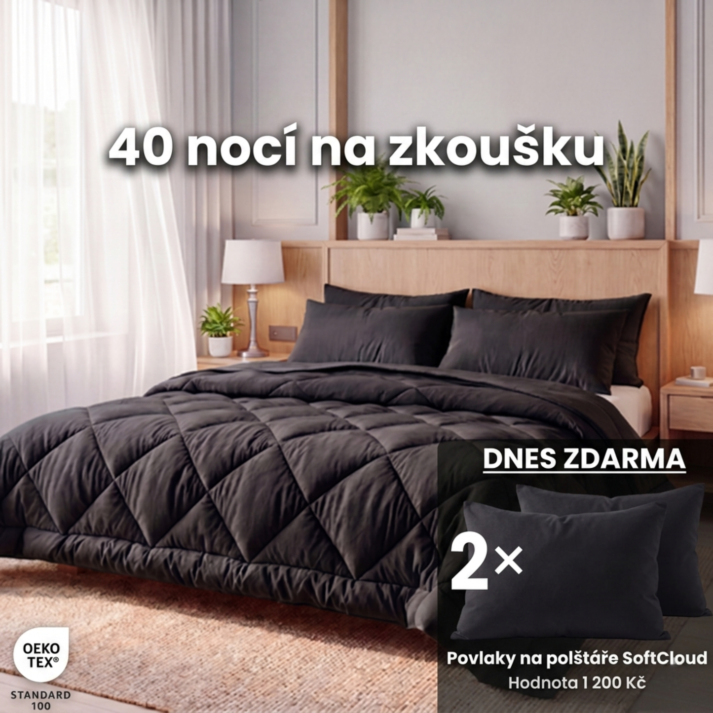 Přikrývka KlidnáNoc® – Rychleschnoucí 2v1 přikrývka, díky které už nepotřebujete povlečení.