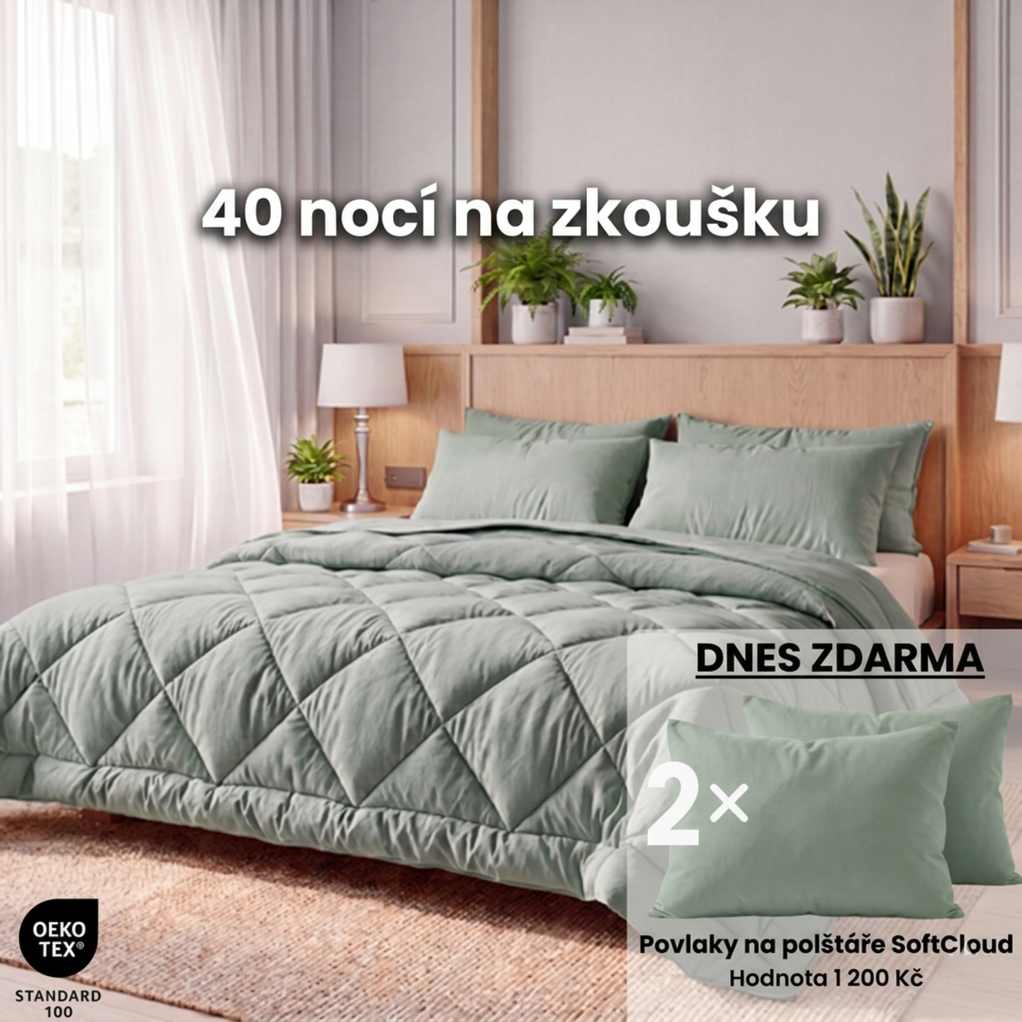 Přikrývka KlidnáNoc® – Rychleschnoucí 2v1 přikrývka, díky které už nepotřebujete povlečení.