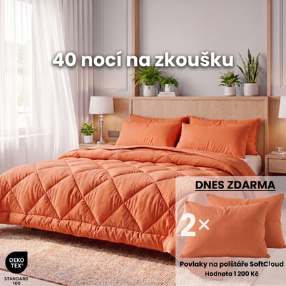 Přikrývka KlidnáNoc® – Rychleschnoucí 2v1 přikrývka, díky které už nepotřebujete povlečení.