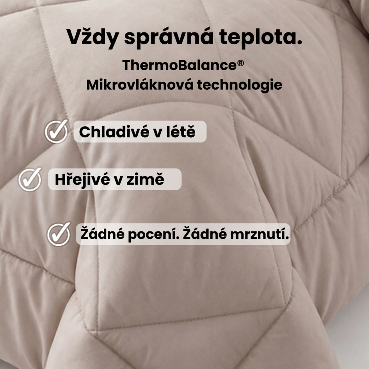 Přikrývka KlidnáNoc® – Rychleschnoucí 2v1 přikrývka, díky které už nepotřebujete povlečení.
