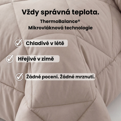 Přikrývka KlidnáNoc® – Rychleschnoucí 2v1 přikrývka, díky které už nepotřebujete povlečení.
