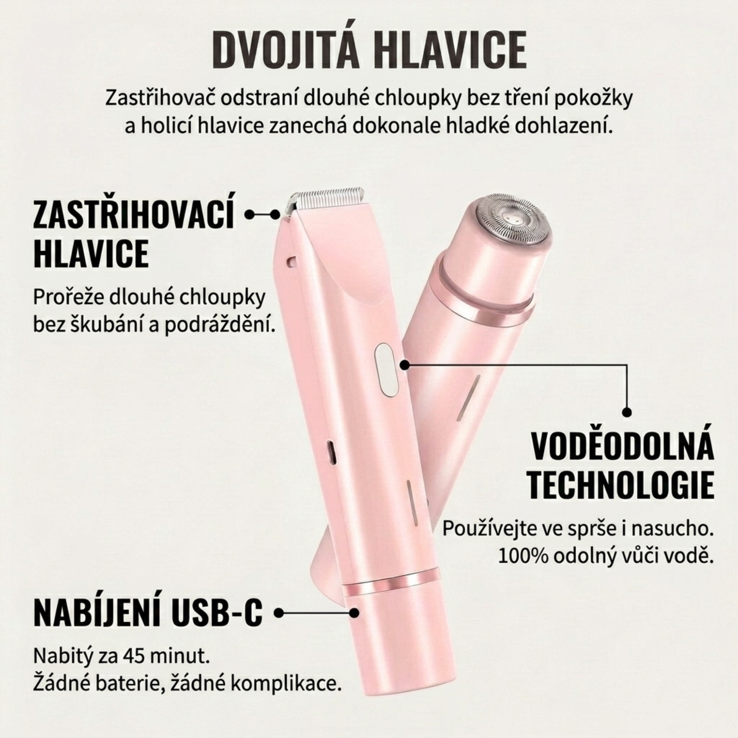 DALVYA™ – HOLICÍ STROJEK 2 V 1 NA BIKINI ZÓNU A TĚLO